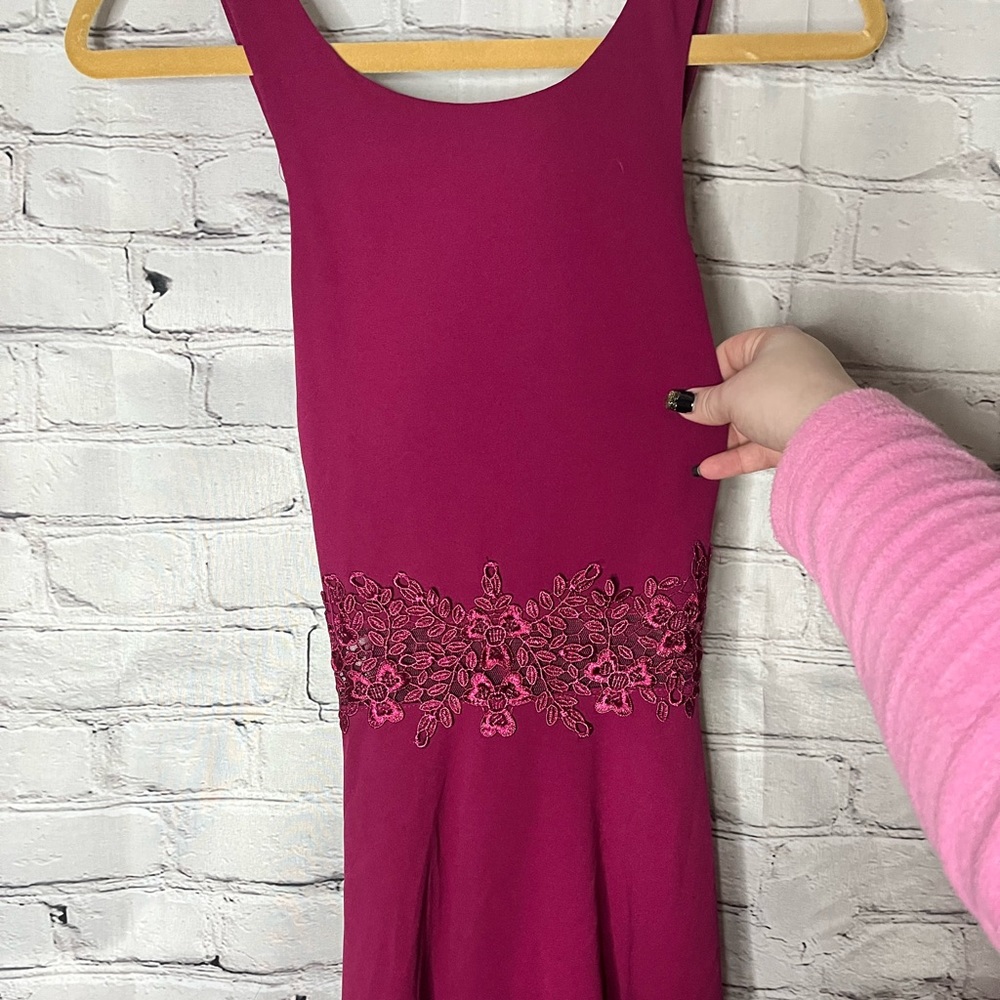 Deep pink dress